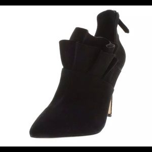 Pour La Victoire Cedra Pump Ruffle Bootie Suede